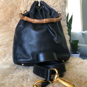 🥰Classic Auth Vtg Gucci Bamboo Two-Way Bag!💗